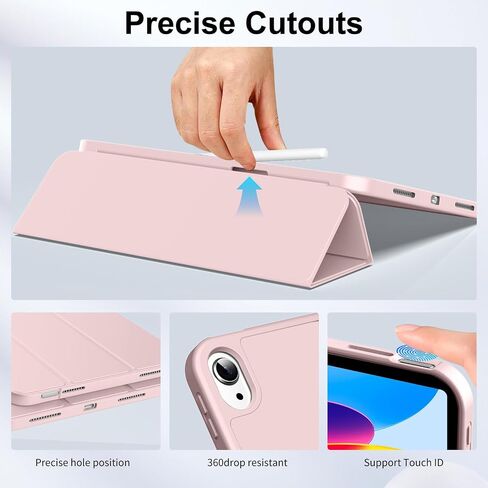 for iPad (A16) 11th/10th Gen 11"/10.9" Case with Pencil Holder, Gray in Kuwait