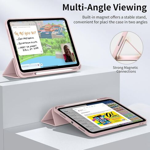 for iPad (A16) 11th/10th Gen 11"/10.9" Case with Pencil Holder, Gray in Kuwait
