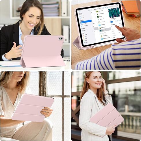 for iPad (A16) 11th/10th Gen 11"/10.9" Case with Pencil Holder, Gray in Kuwait