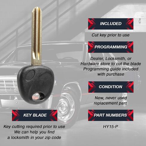 USARemote Remote Fob Uncut Plastic Head مفتاح باب السيارة الفارغ لسيارة Hyundai Elantra Entourage Sante Fe Sonata Genesis Coupe Tucson Kia Forte Optima Soul Sportage (HY15-P) in Saudi Arabia