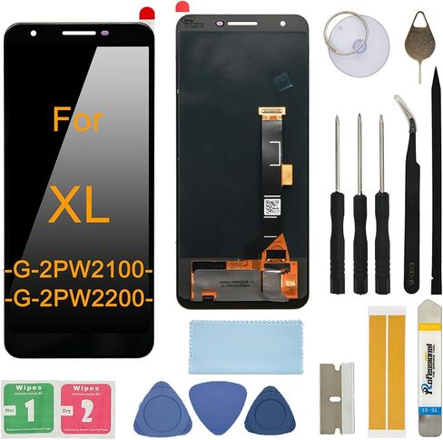استبدال شاشة OLED LCD متوافقة مع Google Pixel 1 XL 5.5 بوصة، محول رقمي لشاشة تعمل باللمس مع مجموعة أدوات، لاصق مقاوم للماء، 1XL أسود in Kuwait