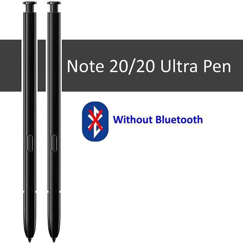 قطعتان من قلم S بديل لهاتف Samsung Galaxy Note 20 Note 20 Ultra 5G (بدون بلوتوث) + ملقط أطراف/أطراف (أسود) in Kuwait