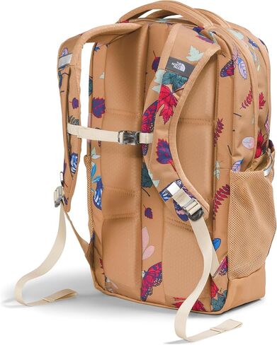 حقيبة ظهر للكمبيوتر المحمول من THE NORTH FACE للنساء للاستخدام اليومي Jester، لون الكشمش الأسود والأرجواني/المرجاني المحروق المعدني، مقاس واحد in Saudi Arabia