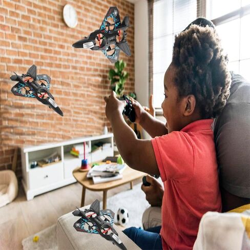 RC Fighter Airplane RC Helicopter Quadcopter,Mini Drone Remote Control Jet Plan, 2.4GHz RC Jet Fighter Airplane, Stuntwith 360° Flip,Easy to Fly RC Plane Beginner Toy for Boys Girl Adult Kids in Saudi Arabia
