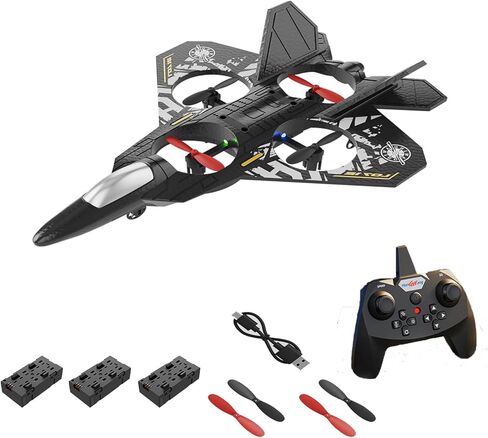 RC Fighter Airplane RC Helicopter Quadcopter,Mini Drone Remote Control Jet Plan, 2.4GHz RC Jet Fighter Airplane, Stuntwith 360° Flip,Easy to Fly RC Plane Beginner Toy for Boys Girl Adult Kids in Saudi Arabia