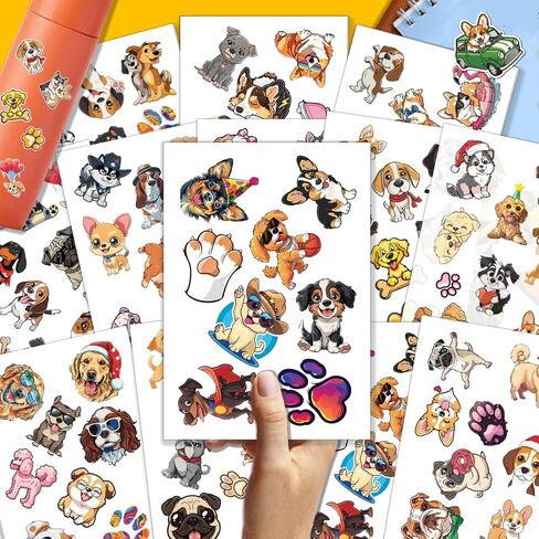 100 قطعة من ملصقات الكلاب اللطيفة، ملصق جرو للأطفال، ملصقات مضادة للماء للكلاب لزجاجات المياه والكمبيوتر المحمول وأمتعة الكمبيوتر والمراهقين والبالغين والبنات والأطفال وديكورات حفلات أعياد الميلاد المضحكة in Kuwait