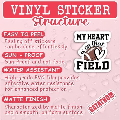 (3 قطع) ملصق موسم الهبوط ملصقات مضحكة لكرة القدم ملصقات ديكور وكتب وأجهزة الكمبيوتر المحمولة والأكواب وسجلات القصاصات وزجاجات المياه وحافظة الهاتف، ملصق فينيل مقاوم للماء، ملصق كرة القدم الأمريكية 3 بوصة × 2.4 بوصة in Kuwait