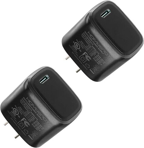 HomeSpot 20W UL-Listed USB-C Power Delivery Wall Charger - Fast Charging for iPhone, Samsung Galaxy Phones, iPad, and More in Saudi Arabia