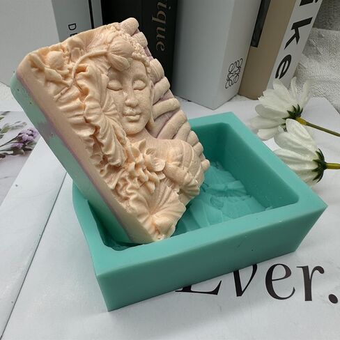 Four-Face Buddha Design Silicone Candle Mold 3D Buddha Candle Mould Decorating Silicone Molds for Resin Epoxy Gypsum Crafts Making in Kuwait