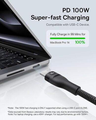 Baseus Multi Charging Cable, 3 in 1 USB C Cable Fast Charging, Nylon Braided Type C Cable for iPhone 15/Pro/Plus/Pro Max, MacBook, iPad Pro/Air/Mini, Galaxy S23/S22 (Black) in Kuwait