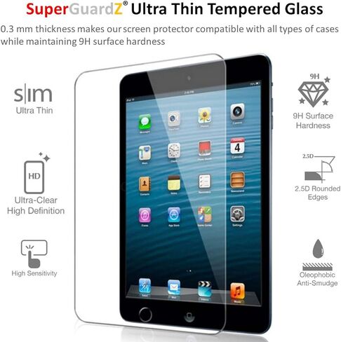 واقي شاشة SuperGuardZ لجهاز iPad Mini 4 / iPad Mini 5 (2019) من الزجاج المقسى المضاد للضوء الأزرق [حماية العين] in Saudi Arabia