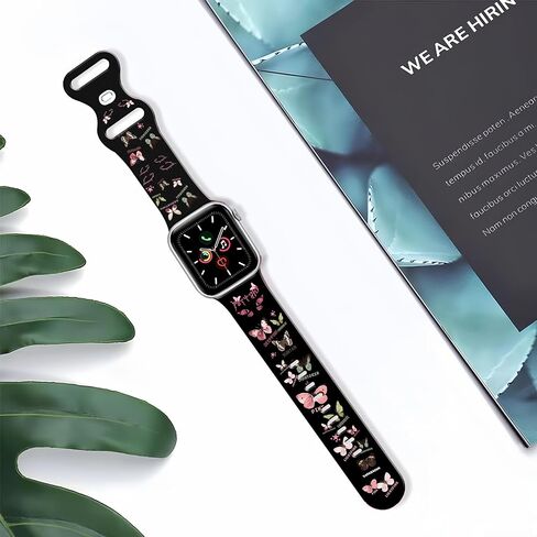 Watch Band Compatible with Apple Watch Band 38mm 40mm 41mm 42mm 44mm 45mm 49mm for Women Men, Soft Silicone Strap Replacement for iWatch Series Ultra SE 9 8 7 6 5 4 3 2 1 in Saudi Arabia