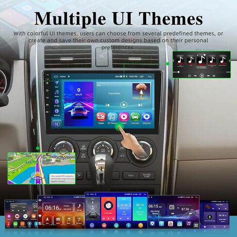 [2+64G] Android 13 Car Radio for Mazda CX-9 2007-2015 - Wireless Carplay and Android Auto - 10.1 Inch Touchscreen Car Stereo with Multiple Themes/GPS/WiFi/SWC + AHD Backup Camera in Saudi Arabia