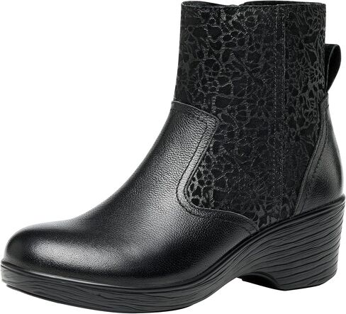 Alegria Scarlett Womens Leather Wedge Ankle Boots in Saudi Arabia
