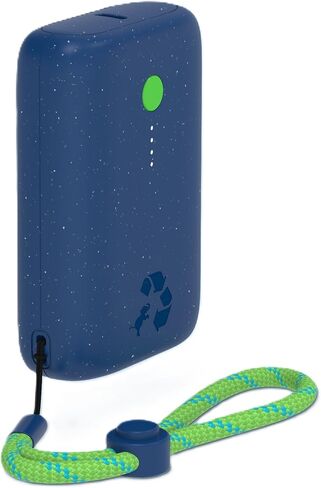 Nimble Champ 10K Dual USB-C Portable Charger, 20W PD & QC 4.0, Fast Charging USB-C Power Bank Compatible with iPhone, iPad, Android and More, Made from Recycled Plastic (Nebula Blue) in Saudi Arabia