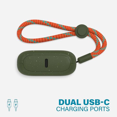 Nimble Champ 10K Dual USB-C Portable Charger, 20W PD & QC 4.0, Fast Charging USB-C Power Bank Compatible with iPhone, iPad, Android and More, Made from Recycled Plastic (Nebula Blue) in Saudi Arabia
