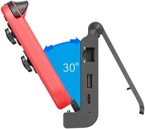 ICUUISwitch Dock للتبديل/تبديل OLED، محطة إرساء تبديل محمولة للتلفزيون مع منفذ HDMI/Type-C 4K/منفذ USB 2.0، استبدال إيثرنت 100 ميجا بت في الثانية لمنصة التبديل الرسمية in Saudi Arabia