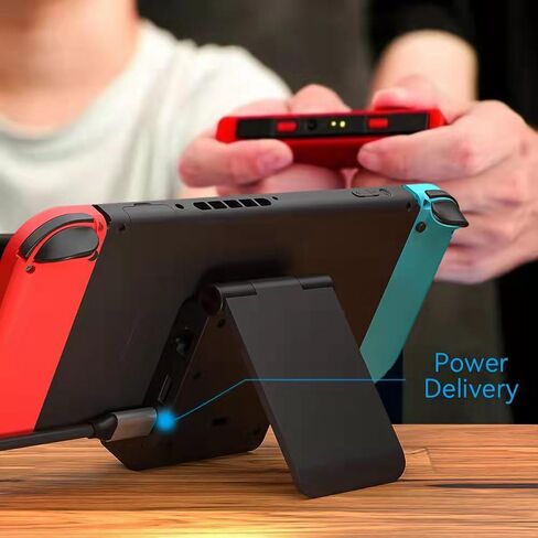 ICUUISwitch Dock للتبديل/تبديل OLED، محطة إرساء تبديل محمولة للتلفزيون مع منفذ HDMI/Type-C 4K/منفذ USB 2.0، استبدال إيثرنت 100 ميجا بت في الثانية لمنصة التبديل الرسمية in Saudi Arabia