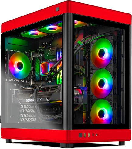 جهاز كمبيوتر Skytech Prism للألعاب، Intel i7 14700K 3.4 جيجا هرتز، RTX 4080 Super، 2 تيرابايت NVME Gen4، 64 جيجابايت DDR5 RAM RGB، 1000 واط Gold ATX 3.0 PSU، Wi-Fi، Win 11 Home in Kuwait