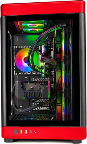 جهاز كمبيوتر Skytech Prism للألعاب، Intel i7 14700K 3.4 جيجا هرتز، RTX 4080 Super، 2 تيرابايت NVME Gen4، 64 جيجابايت DDR5 RAM RGB، 1000 واط Gold ATX 3.0 PSU، Wi-Fi، Win 11 Home in Kuwait