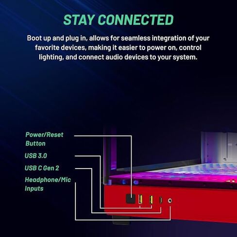 جهاز كمبيوتر Skytech Prism للألعاب، Intel i7 14700K 3.4 جيجا هرتز، RTX 4080 Super، 2 تيرابايت NVME Gen4، 64 جيجابايت DDR5 RAM RGB، 1000 واط Gold ATX 3.0 PSU، Wi-Fi، Win 11 Home in Kuwait