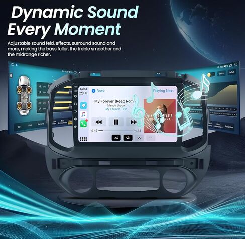 Android 13 [2GB+64GB] راديو ستيريو للسيارة مع CarPlay Android Auto لسيارة Chevy Colorado GMC Canyon 2015-2019، شاشة لمس 9 بوصة 5GWiFi Bluetooth GPS FM/RDS DSP SWC+Camera(AC تلقائي) in Kuwait