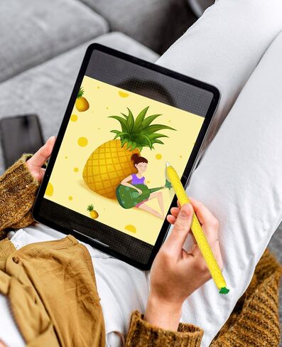 حافظة حامل أقلام الرصاص TiMOVO متوافقة مع قلم Apple الجيل الثاني، حافظة قلم رصاص من السيليكون، حافظة مضادة للخدش تناسب iPad Air 4 2020، iPad Pro 11/12.9 2020، iPad Pro 11/12.9 2018 - أصفر ليموني in Saudi Arabia
