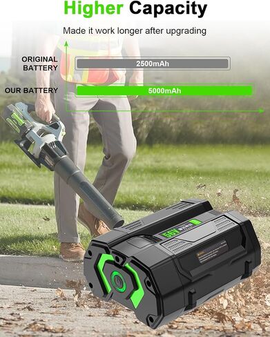 IEFUU New Replacement for EGO 56V Battery 5.0 Ah BA1400T BA1400, Compatible with All Power 56-Volt E GO Power+ Cordless Tools Lawn Mower, Leaf Blower, Chainsaw Lithium-Ion Batteries 5000mAh in Kuwait