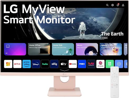 شاشة LG 27SR50F ذكية FHD IPS مقاس 27 بوصة، webOS 23، HDR10، Airplay 2، مشاركة الشاشة، بلوتوث، مكبر صوت ستيريو 5Wx2، حامل قابل للإمالة (HDMI، USB Type-A)، 2023 in Kuwait