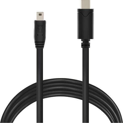 كابل USB صغير بطول 20 قدم 5 دبابيس إلى USB من النوع C - كابل ربط طويل جدًا - متوافق مع Canon وGoPro وميكروفونات Yeti وDash Cams وأنظمة Tomtom GPS ومشغلات MP3 والمزيد. in Kuwait
