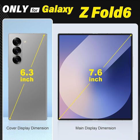 TUCCH Compatible with Galaxy Z Fold6 Wallet Case with S Pen Holder, PU Leather Flip Folio, Card Slots, RFID Blocking, Kickstand, Phone Cover for Galaxy Z Fold 6 2024 - Black in Saudi Arabia