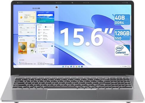 SGIN Laptops, Laptop 15.6 Inch, 4GB DDR4 512GB SSD Laptops Computer with Celeron Quad core CPU, Mini HDMI, USB3.0, Dual WiFi, 5000mAh, Numeric Keypad, Webcam, Type-C(Sliver) in Kuwait