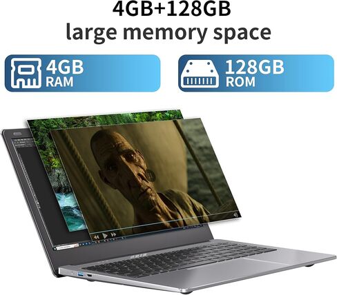 SGIN Laptops, Laptop 15.6 Inch, 4GB DDR4 512GB SSD Laptops Computer with Celeron Quad core CPU, Mini HDMI, USB3.0, Dual WiFi, 5000mAh, Numeric Keypad, Webcam, Type-C(Sliver) in Kuwait