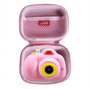 Hermitshell Hard Travel Case for VanTop/OMWay/OMZER Junior Kids Camera(Only Case) (Pink)