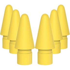 Compatible for Apple Pencil Tips Colored 6 Pack (Cyan)