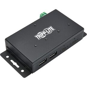 Tripp Lite 4 Port USB Hub, Industrial USB Hub, USB 3.1 Hub, Gen 2, 10 Gbps, 2 USB C, 2 USB A, 15 Kv ESD Protection, Iron Housing (U460-2A2C-Ind) in Saudi Arabia