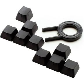 مجموعة Max Keyboard Cherry MX Keycap لـ ESC وW وA وS وD أو E وS وD وF ومفاتيح الأسهم (أسود شفاف - فارغ/بدون طباعة)