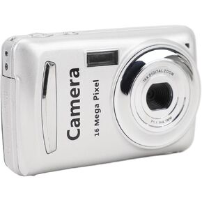 16MP Digital Camera, Compact Small CCD Camera with LCD Display, 128GB Support Point and Shoot Camera, Retro for Boys Girls Teens Adults