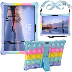 حافظة عالمية 10.1 بوصة لجهاز Dragon Touch Notepad K10، حافظة ناعمة لجهاز YELLYOUTH 10 بوصة، Hoozo Touch 10 بوصة، WECOOL 10.1 بوصة، Winsing 10 بوصة، ZONKO 10 بوصة Tablet (أزرق داكن ملون)
