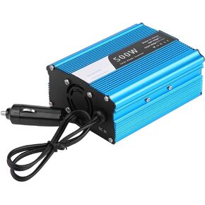 KIMISS 500W DC 12V to AC 220V-240V Peak 600W Car Converter Dual USB Adapter