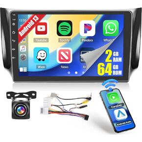 [2+64G] ستيريو سيارة Ohradio Android 13 لراديو Nissan Sentra 2013-2017، راديو CarPlay اللاسلكي Android Auto، شاشة لمس 10.1 بوصة راديو السيارة GPS والملاحة مرآة Link WiFi BT DSP in Kuwait