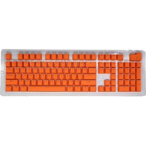 PBT Keycaps, 108 Keys P9 Mechanical Keyboard Key Backlit Key Character Translucent Key DIY Keycaps,for 61/64/87/104/108 Key Mechanical Keyboards(Orange)