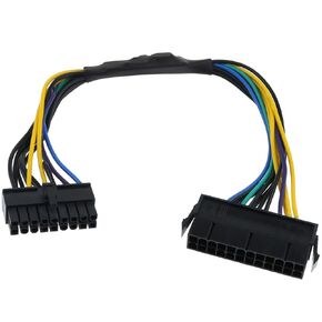 Lovelysp 11.8inch 24-pin to 18-pin ATX Power Adapter 24-pin to 18-pin ATX Power Adapter Cable Suitable for HP Z220,Z230,Z420,Z620 Motherboard-1 PCS