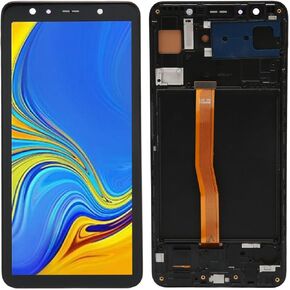 for Galaxy A7 2018 A750 A750F Screen Replacement with Frame OLED Accessories Display Digitizer Assembly with Repair Tools, 6.0inch