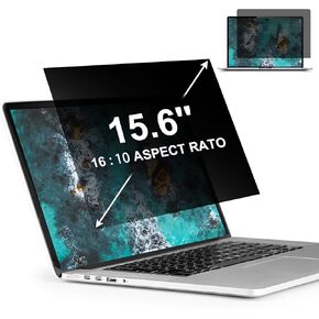 15.6 inch 16:10 Laptop Privacy Screen Protector, Privacy Filter Screen Protector for 15.6" Laptops, Anti Peek and Glare Privacy Screen Protector for Lenovo, HP, Dell, ASUS