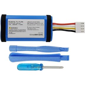 4800mAh GSP-1S2P-F6D Battery Replacement Compatible with JBL Flip 6 Waterproof Portable Bluetooth Speaker