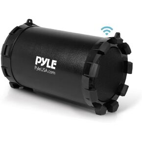 Pyle Portable Speaker, Boombox, Bluetooth Speakers, Rechargeable Battery, Surround Sound, Digital Sound Amplifier, 3.5mm Aux Input, 2.1 Channel Hi-Fi Active Stereo Speaker System in Black - PBMSPG11