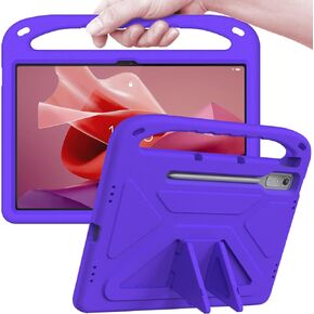 ATOOZ for Lenovo Tab P12 Case 12.7-inch 2023, Kids Case Cover with Shockproof Handle Stand for Lenovo P12 Gen 1 (TB370FU) Tablet (Black)