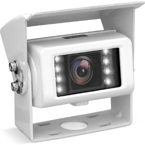 Pyle 7'' Digital Marine Camera and Monitor System, RV Camera, Water Resistant with Built in Microphone, 150 Degree Rear View Camera White, Designed for Car/Truck use 12/24 Volt Systems