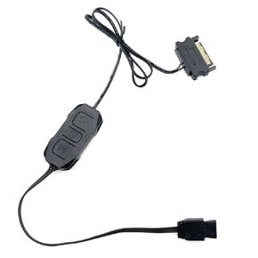 JZK 5V 3pin ARGB Controller SATA Power Supply, Built-in Light Mode, for Motherboard Without 5V ARGB or for DIY ARGB Fan, ARGB Light Strip, Lighting Board
